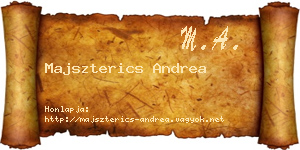 Majszterics Andrea névjegykártya